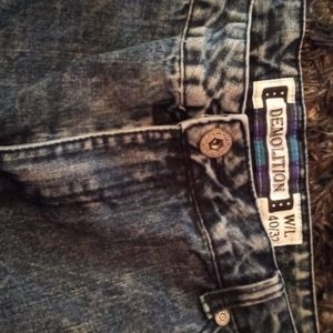 DEMOLITION MID DISTRESS JEANS